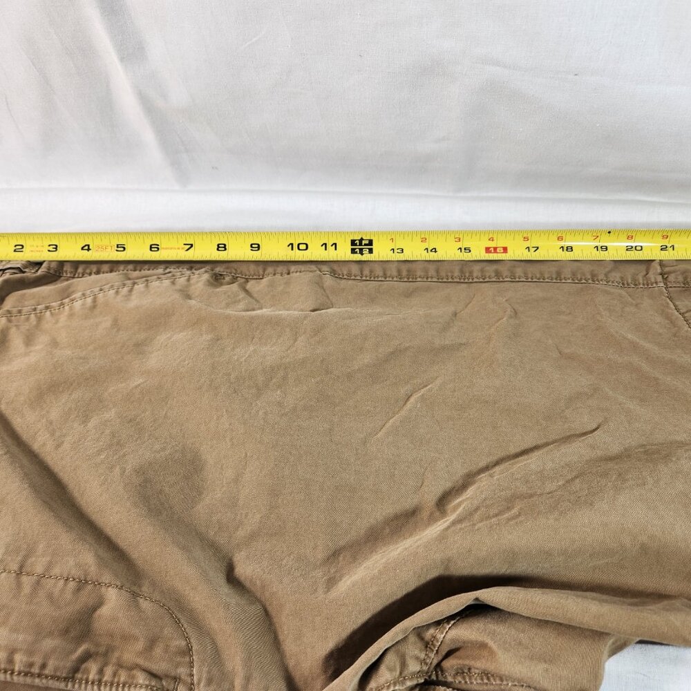 Sonoma Mens Cotton Cargo Shorts (True Size 41) 10 In Inseam Flat Front Brown EUC - Picture 6 of 10